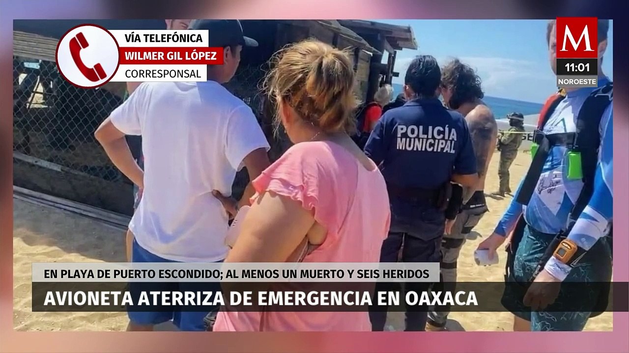 Aterrizaje forzoso de avioneta deja un muerto y seis heridos en Oaxaca