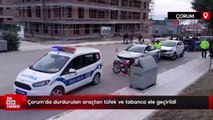 Çorum’da durdurulan araçtan tüfek ve tabanca ele geçirildi