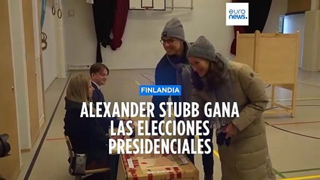 El ex primer ministro Stubb gana elecciones presidenciales de Finlandia