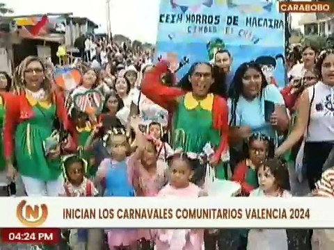 Habitantes del edo. Carabobo dan inicio a los Carnavales Comunitarios Valencia 2024