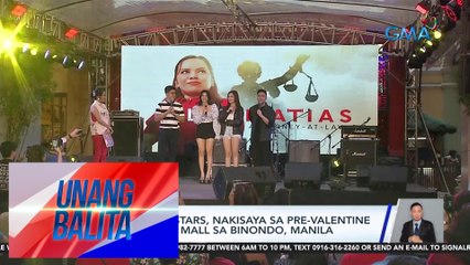 Ilang Kapuso stars, nakisaya sa pre-Valentine show sa isang mall sa Binondo, Manila | UB