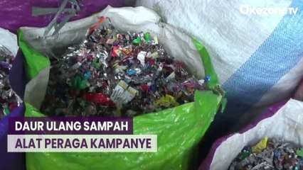 Sampah Atribut Kampanye di Bogor di Daur Ulang Jadi Material Sumur Resapan