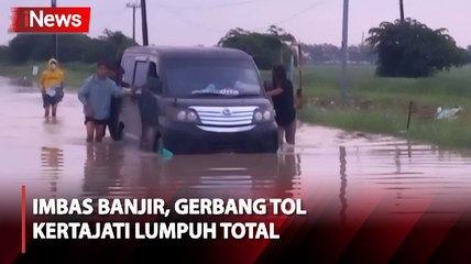Sungai Cipelang Meluap, Gerbang Tol Kertajati Lumpuh Total akibat Terendam Banjir