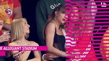 Taylor Swift Matches Travis Kelce With Black Outfit at the 2024 Super Bowl