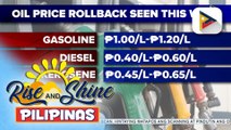 Oil price rollback, nakaamba ngayong linggo