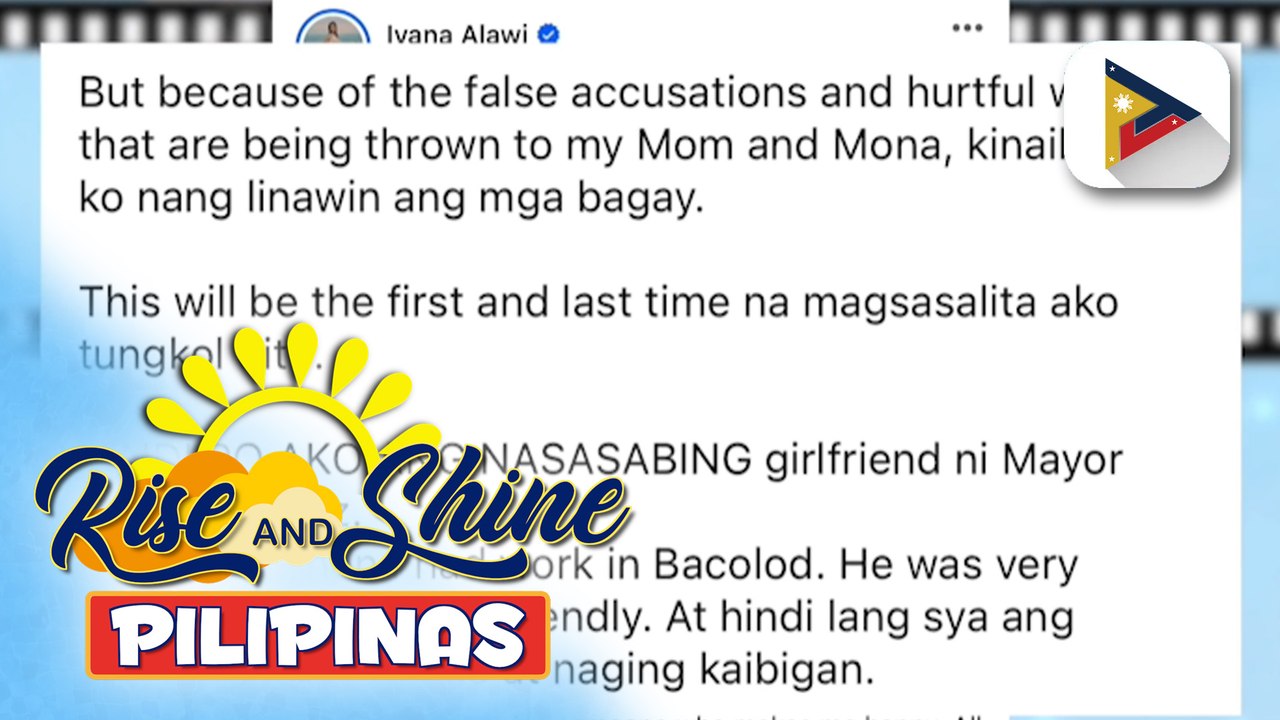 TALK BIZ | Ivana Alawi, binasag ang katahimikan sa isyu na nagdadawit sa kanya kay Bacolod City Mayor Albee Benitez