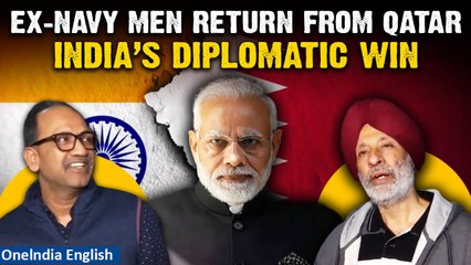 Qatar Releases 8 Navy Men from Espionage Charges; 7 Return to India | Oneindia News