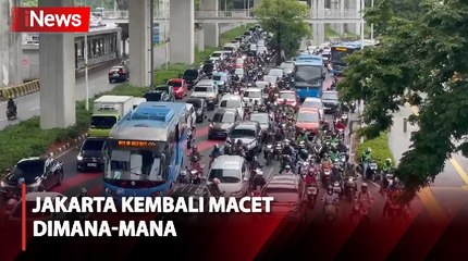 Potret Jalanan Jakarta Kembali Macet usai Libur Panjang Isra Miraj dan Imlek