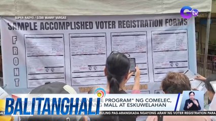 Voter registration, nagsimula na; COMELEC, target makapagrehistro ng 3 milyong bagong botante | BT