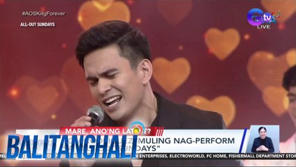 Tom Rodriguez, muling nag-perform sa "All-Out Sundays" | BT