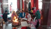 सकट चौथ माता मंदिर में रामायण पाठ का समापन
