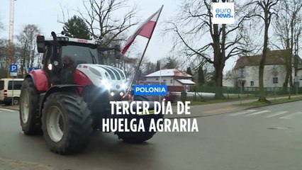 Tercer día de huelga agraria en Polonia: carreteras cortadas y más presión sobre el Gobierno de Tusk