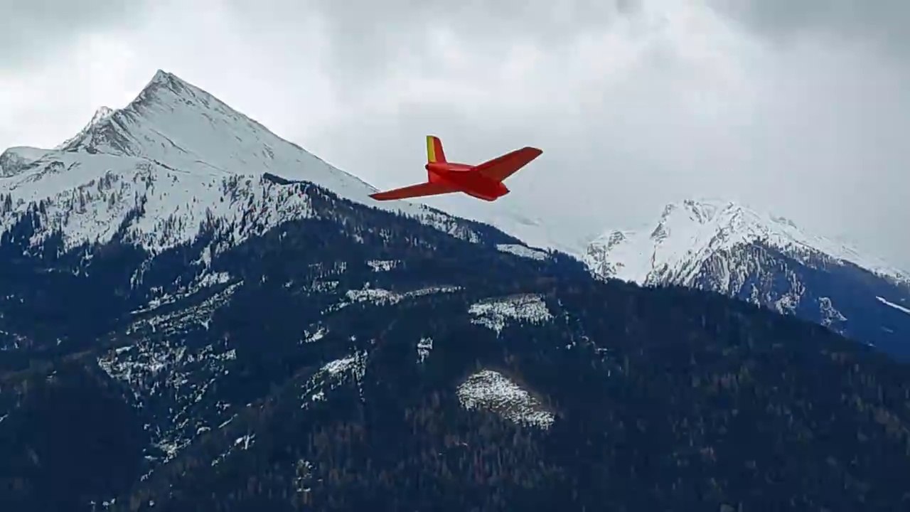 ME163, Hangflug bei Föhn am Südhang, Start