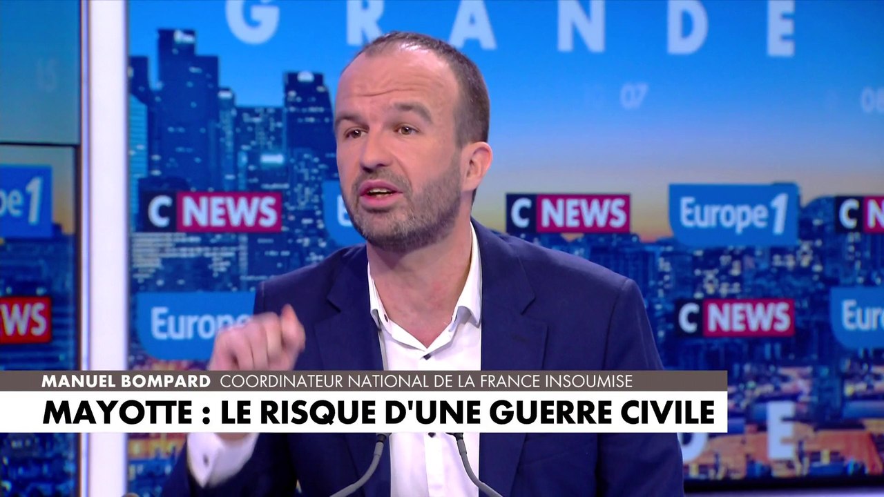 Manuel Bompard, sur les solutions pour ramener la paix publique sur l’archipel : «On accueil une partie, notamment des mineurs qui traînent aujourd’hui dans la rue à Mayotte, je l’assume»