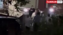 Başakşehir'de park kavgası kamerada: Komşusunun kafasına yerinden söktüğü süs lambasıyla vurdu
