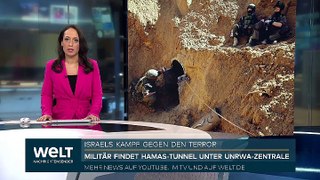 German TV : Israel: Hamas-Tunnel unter UNRWA-Zentrale entdeckt 2/11/2024 11:27 AM PDT