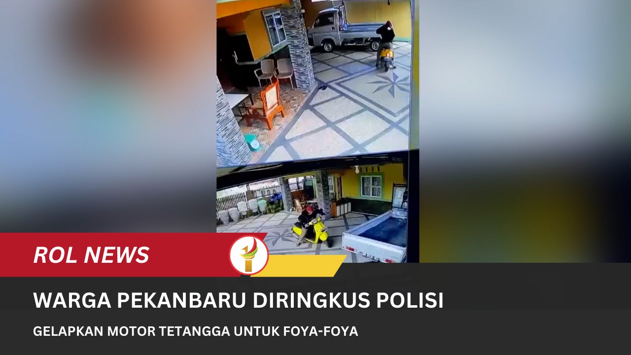Gelapkan Motor Tetangga Untuk Foya-Foya, Warga Pekanbaru Diringkus Polisi