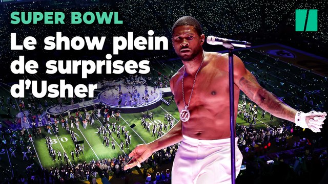 Alicia Keys, patins à roulettes, invités surprise... Revivez le show d’Usher à la mi-temps du Super Bowl