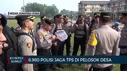 Polda Sumatera Utara Berangkatkan Personel untuk Jaga TPS ke Pelosok
