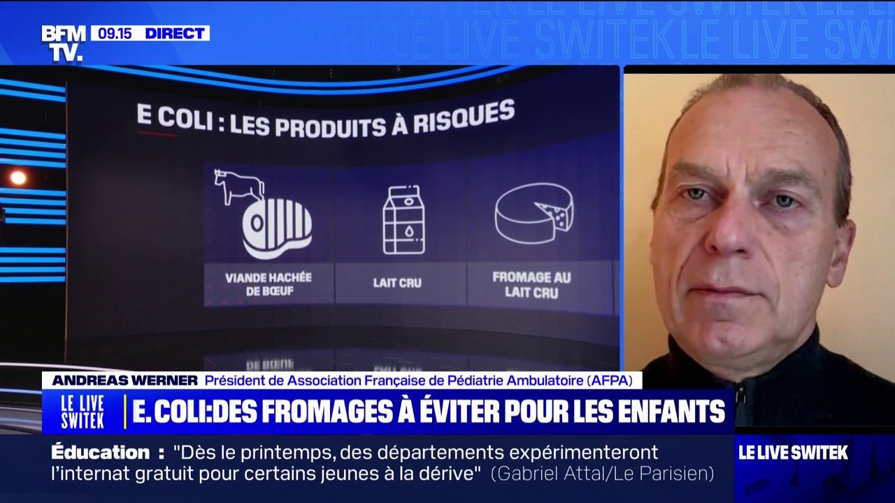 "Cuire, bien laver, conserver au réfrigérateur..." : les conseils d'Andreas Werner, président de l'Association Française de Pédiatrie Ambulatoire pour protéger les jeunes enfants de E.Coli
