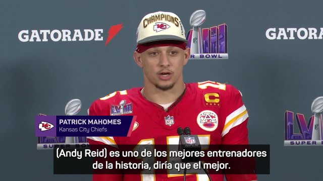 Mahomes: Soy quien soy por Andy Reid, el mejor entrenador de la historia