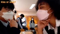 kiss or slap at a Korean high school