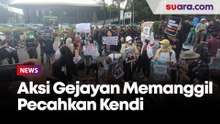 Nyanyikan Lagu Buruh Tani, Peserta Aksi Gejayan Memanggil Pecahkan Kendi hingga Bunyikan Kentongan