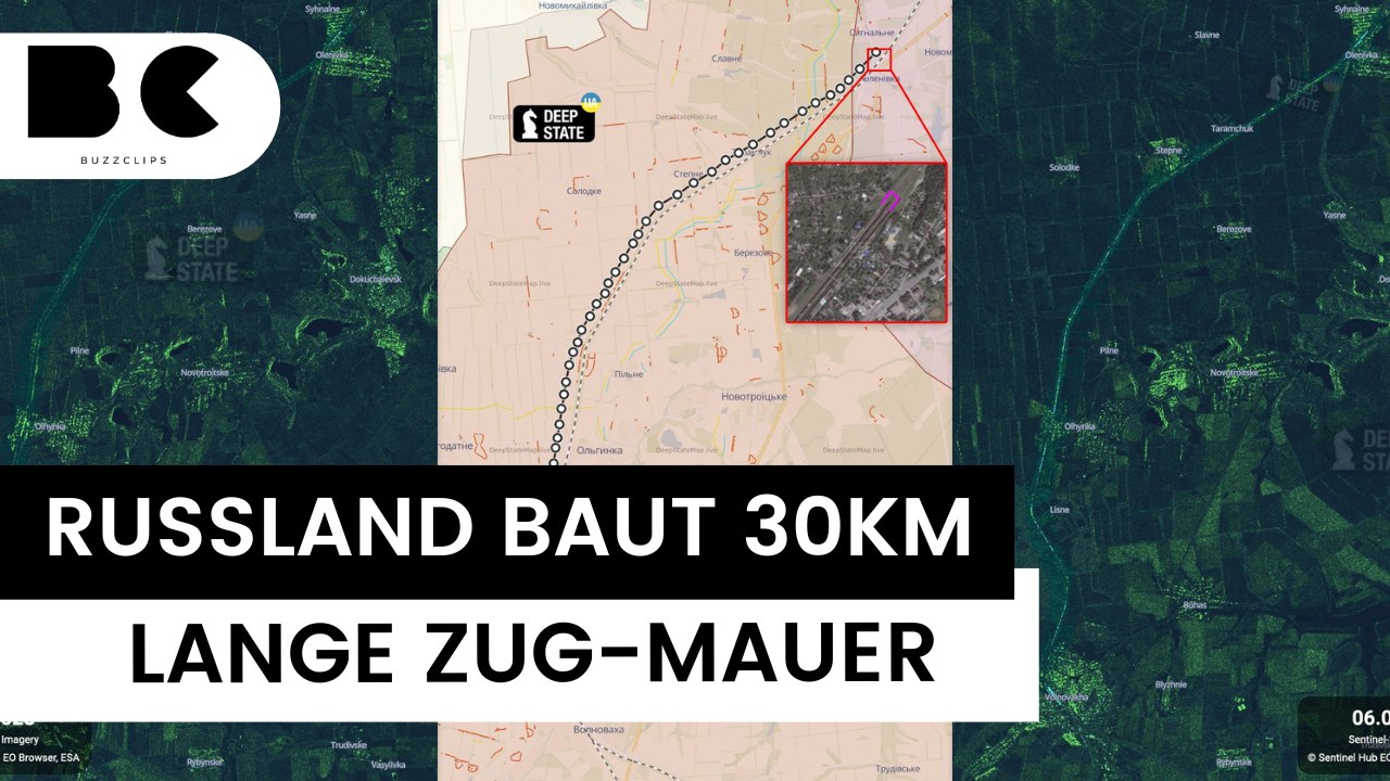 "Zarenzug": Russen errichten 30 Kilometer lange Zug-Barriere