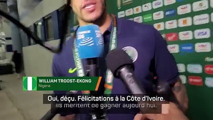 Troost-Ekong : “Nous apprendrons de cette défaite, félicitations à la Côte d’Ivoire”