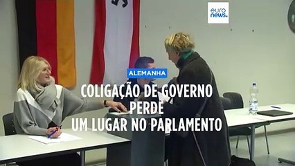Partido da coligação de governo perde um lugar no parlamento alemão