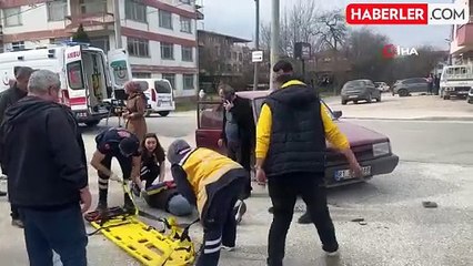 Tofaş motosiklete çarptı: 1 yaralı