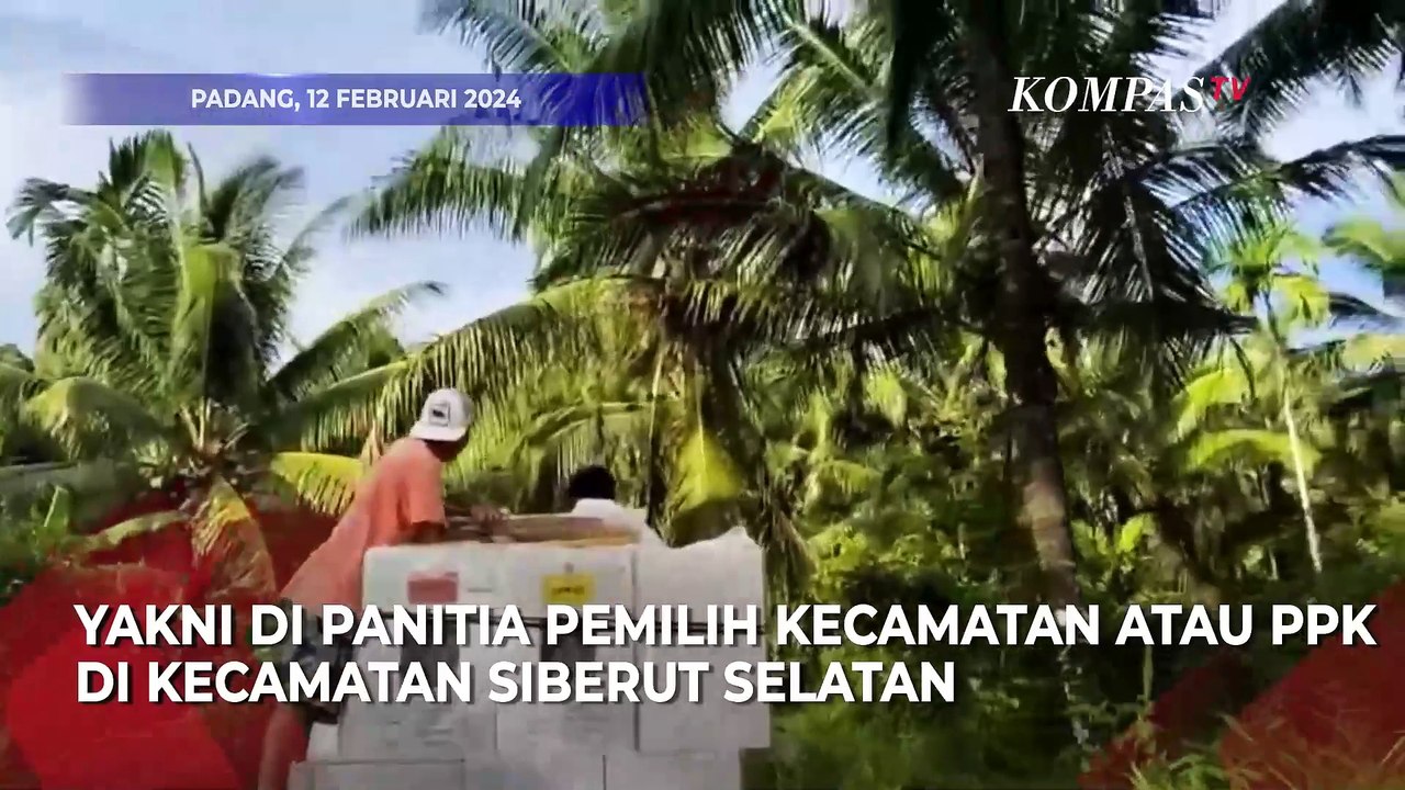 Cerita Petugas Angkut Logistik Pemilu 2024 Lewat Jalur Darat dan Laut di Kepulauan Mentawai