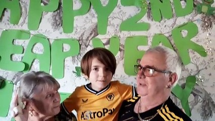 Blue Turner from Wolverhampton  is a leap year baby, aged 8 he celebrates his 2nd birthday this month.