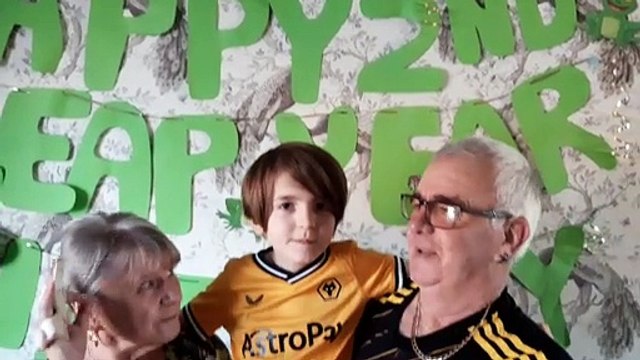 Blue Turner from Wolverhampton is a leap year baby, aged 8 he celebrates his 2nd birthday this month.