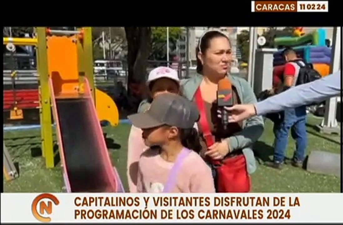 Caraqueños exhiben sus disfraces y disfrutan de la programación de Carnavales 2024