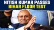 Nitish Kumar wins floor test with 129 votes; Tejashwi Yadav slams BJP-JDU govt | Oneindia News