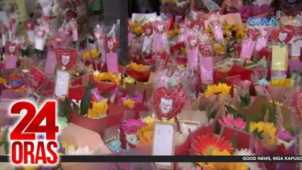 Bentahan ng bulaklak, regalo, pati gayuma atbp., lumalakas dahil sa valentines | 24 Oras
