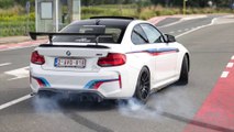 BMW M2 F87 with Decat M Performance Exhaust - EPIC Drifts, Burnouts, Revs & Accelerations !