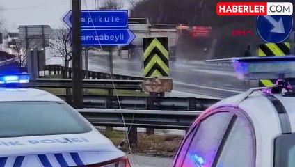 Edirne'de beton mikseri ile ters yöne giren TIR çarpıştı: 2 yaralı