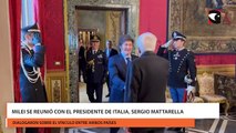 Milei se reunió con el presidente de italia, sergio mattarella