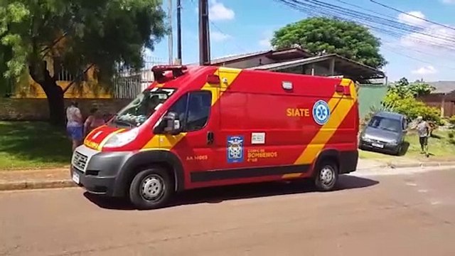 Idosa fica ferida ao cair de escada no bairro Brasília