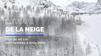 La neige enfin de retour sur les sommets de la Côte d'Azur