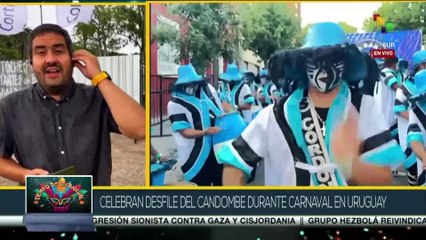 El desfile del Candombe se celebró en los carnavales de Uruguay