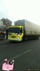 kontainer putih jadi truk Scania