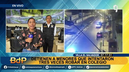 VES: detienen a menores que ingresaron a colegio para robar golosinas de quiosco