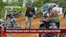 Pendistribusian Surat Suara di Wilayah Bengkayang Kalimantan Barat Lewati Medan Ekstrem