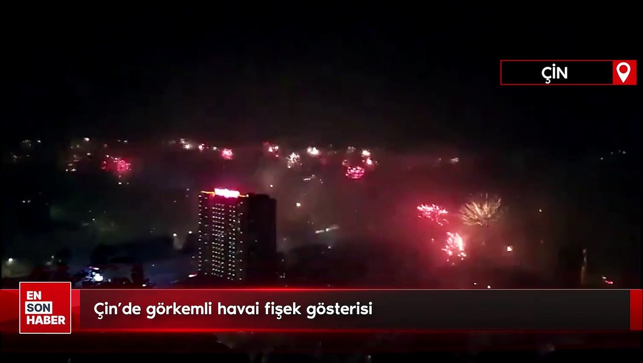 Çin'de görkemli havai fişek gösterisi