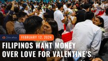 Valentine’s 2024: Survey says more Filipinos want money over love