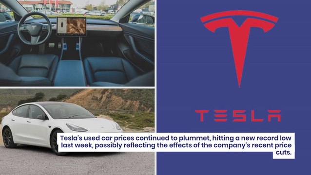 Tesla Used Car Values Sink 50% From Mid-2022 Peak: What It Means For EV Giant, Users