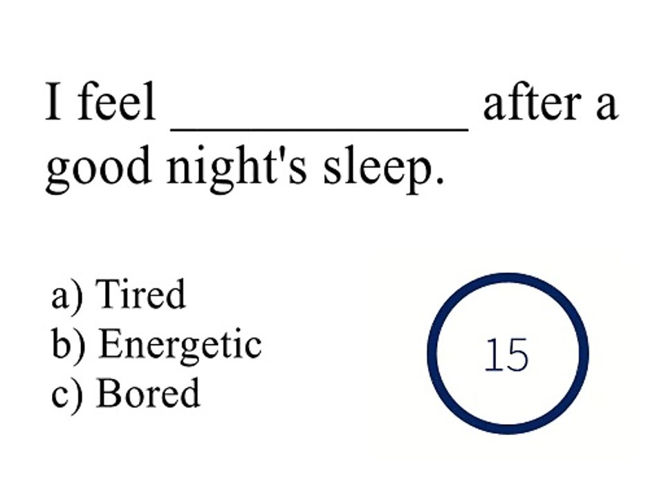 Beginner-level vocabulary quiz